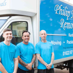 removal team arrives
